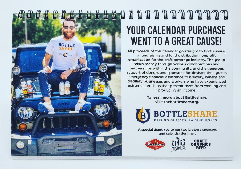 beer selfie calendar