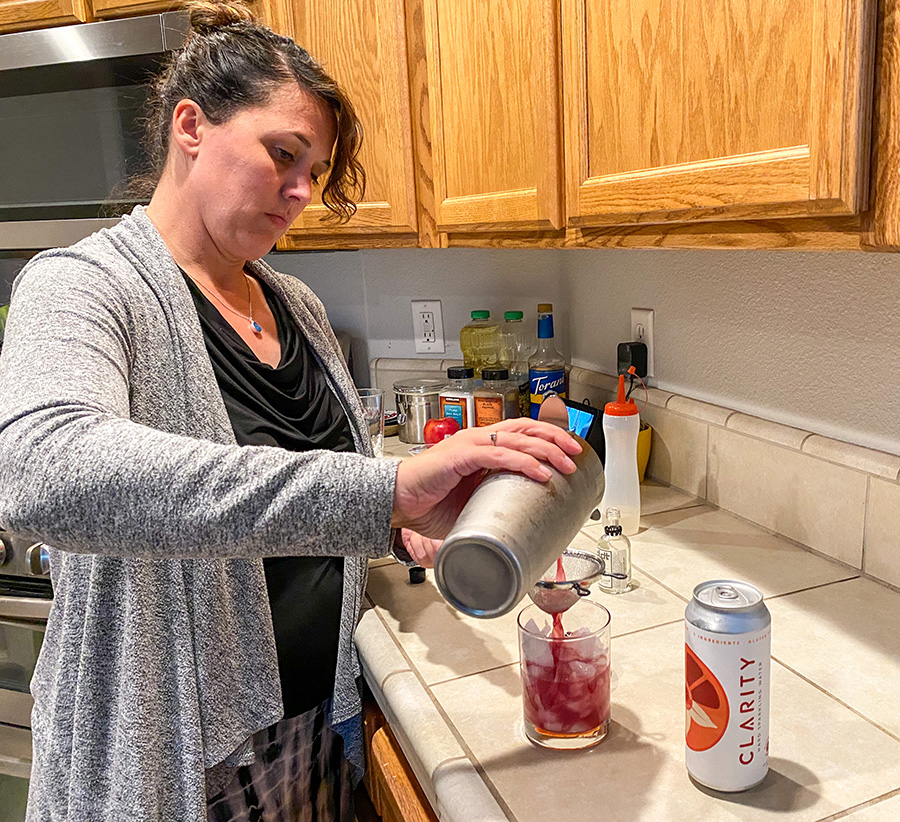 Clarity blood orange gin cocktail