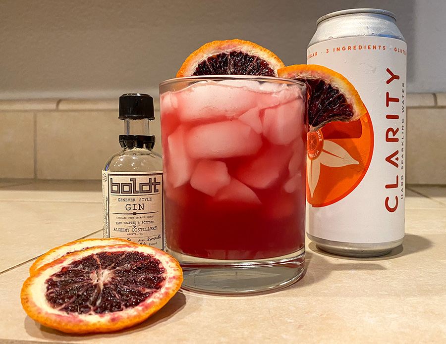 Clarity Blood Orange cocktail