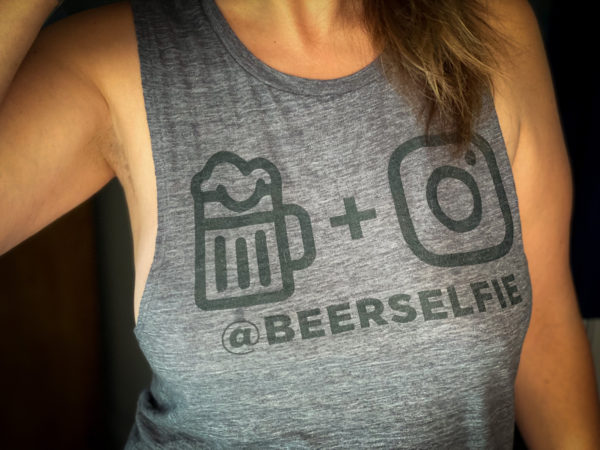 beer selfie sleeveless shirt