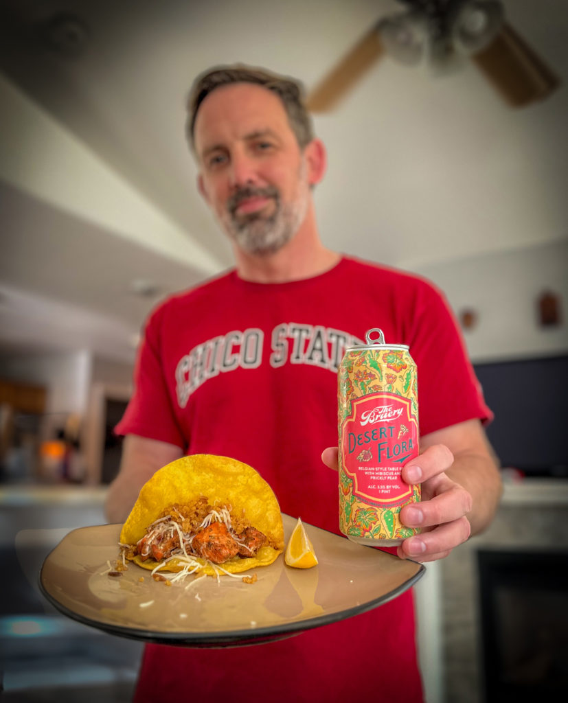 Desert Flora and Salmon Taco